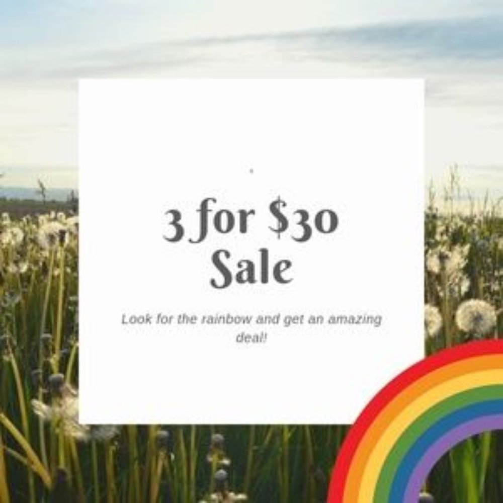3/$30 Sale